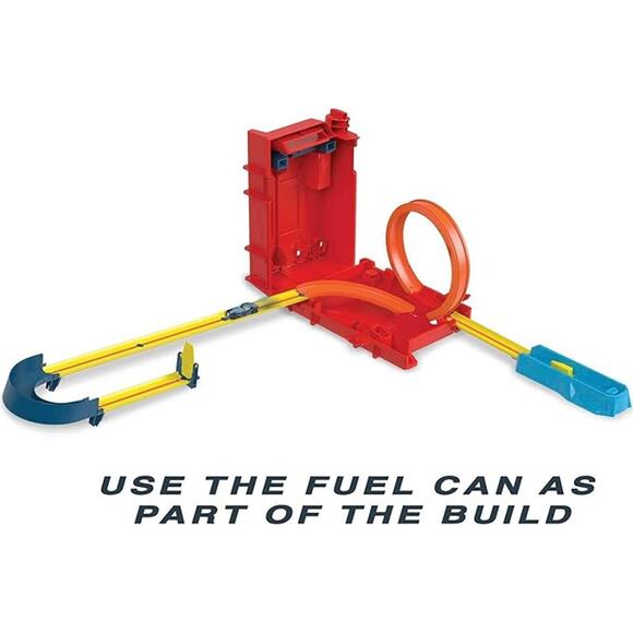 NWT Mattel Hot Wheels Track Builder Deluxe Stunt Box Playset w/ Car – 25 Pieces - Picture 2 of 5